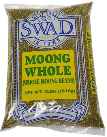 Swad Moong Whole (Whole Moong Beans) 4 LB (1816 Grams) - Grocerybox ...